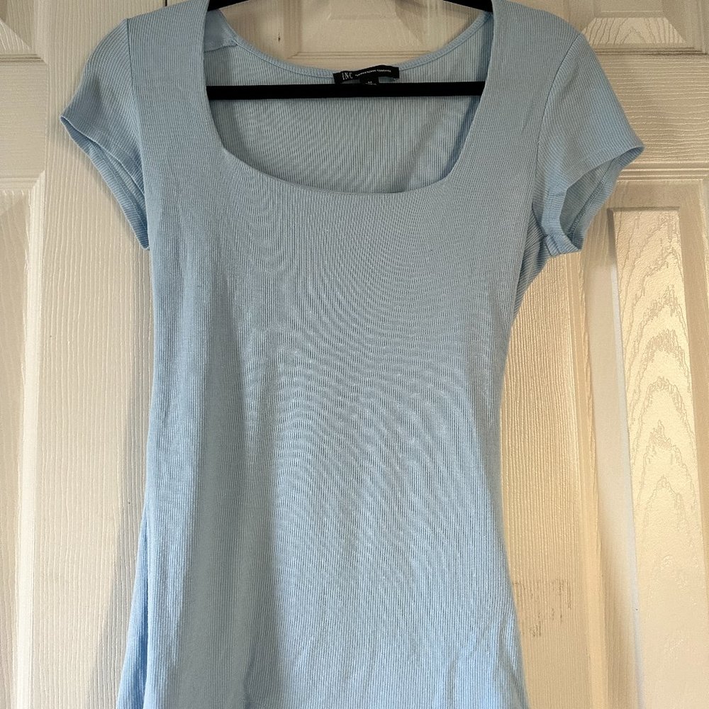 Light blue short sleeve shirt